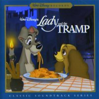 Обложка саундтрека к мультфильму "Леди и бродяга" / Lady and the Tramp (1955)